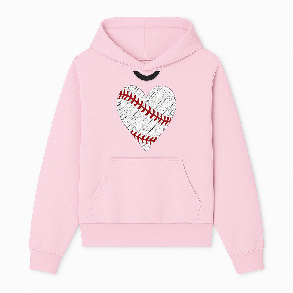 Baseball Heart Graphic Tee | Love for Baseball Lovers | Sports Apparel | Gift for Softball Fans | Vintage Baseball Tee - Hoodie 1758558726332.jpg