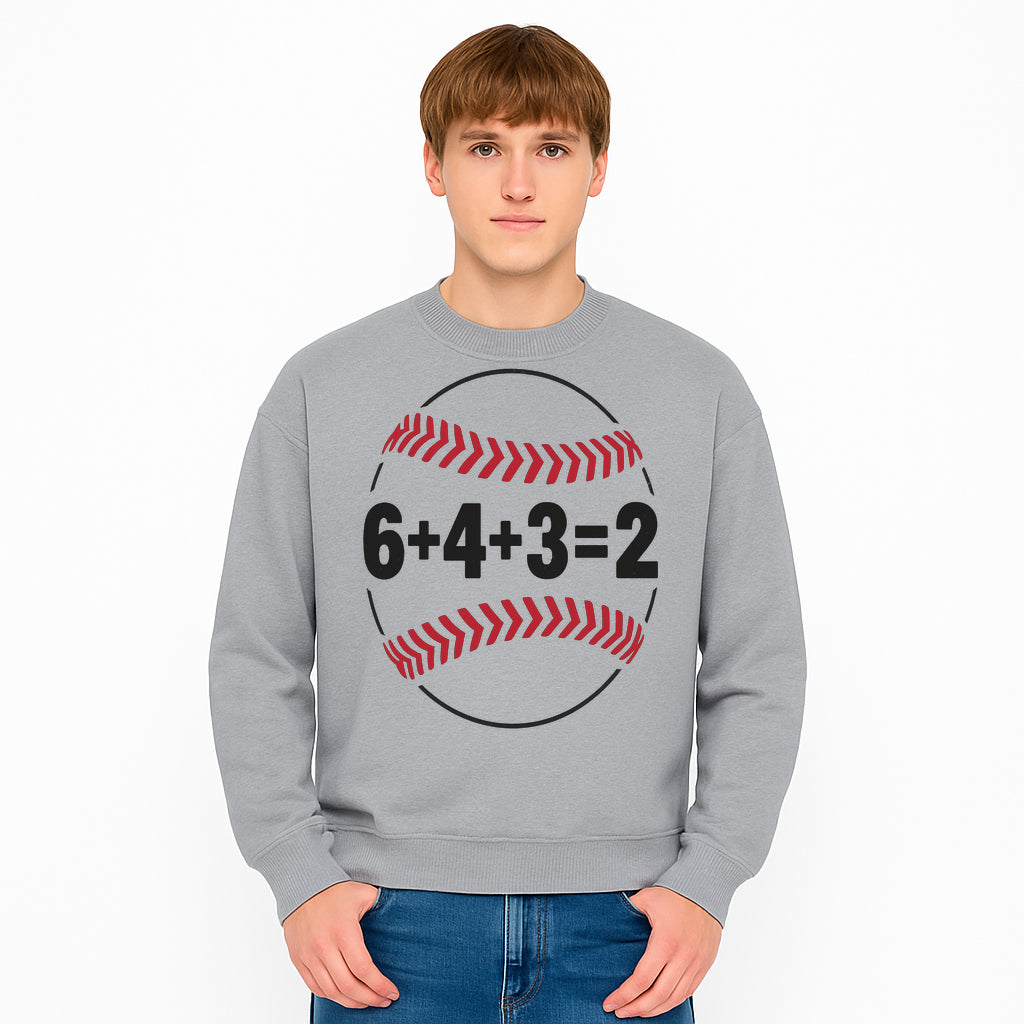 Baseball Math Design T-Shirt, Funny Sports Equation Gift for Players, Coaches, and Fans, Unique Red and Black Graphic Tee - Sweatshirt 1758558727266.jpg