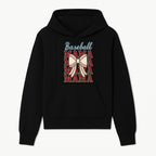 Baseball Mama T-Shirt with Bow, Cute Baseball Mom Graphic Tee, Softball Cheer Design for Sports Lovers and Fan Gifts - Hoodie 1758558728838.jpg