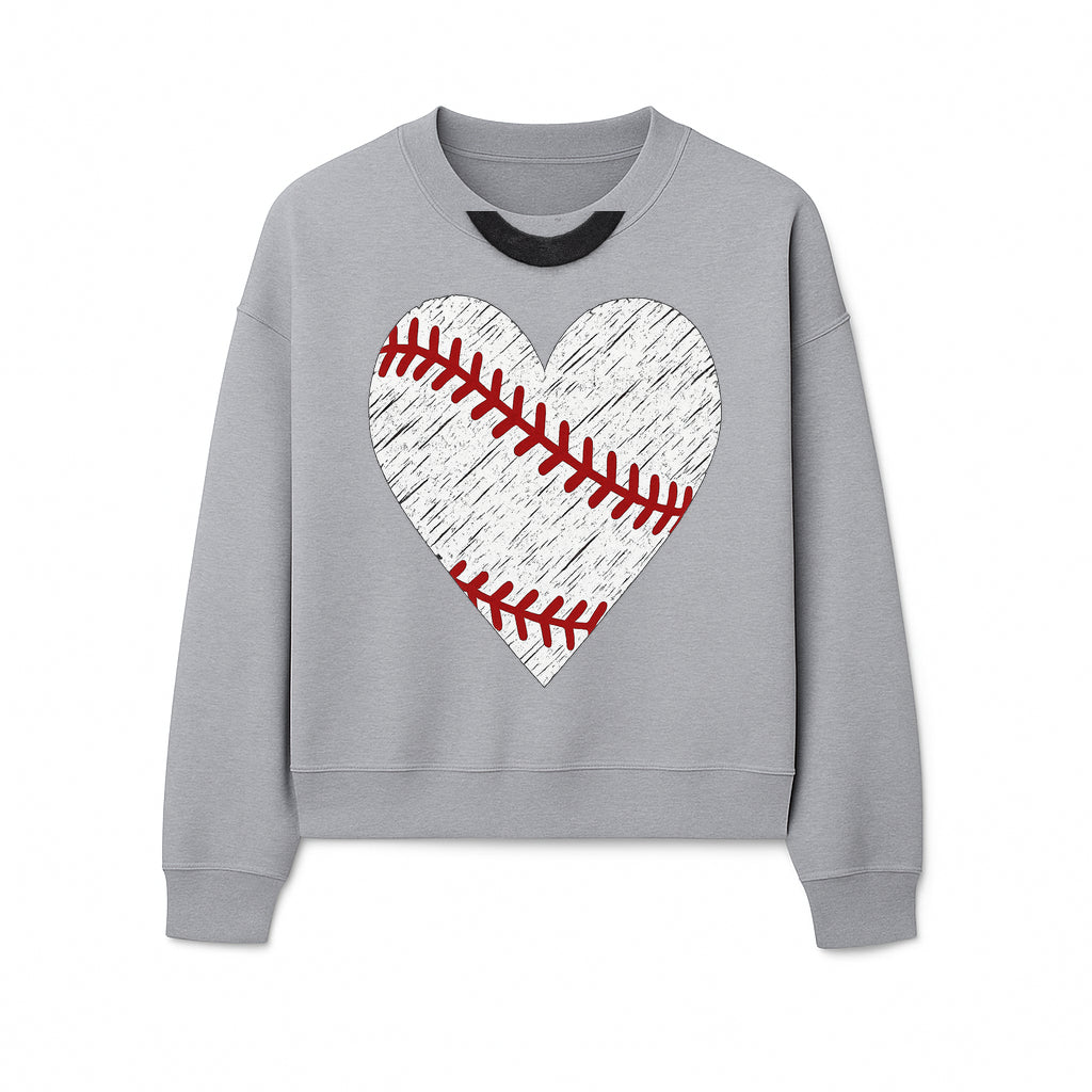 Baseball Heart Graphic Tee | Love for Baseball Lovers | Sports Apparel | Gift for Softball Fans | Vintage Baseball Tee - Sweatshirt 1758558732902.jpg