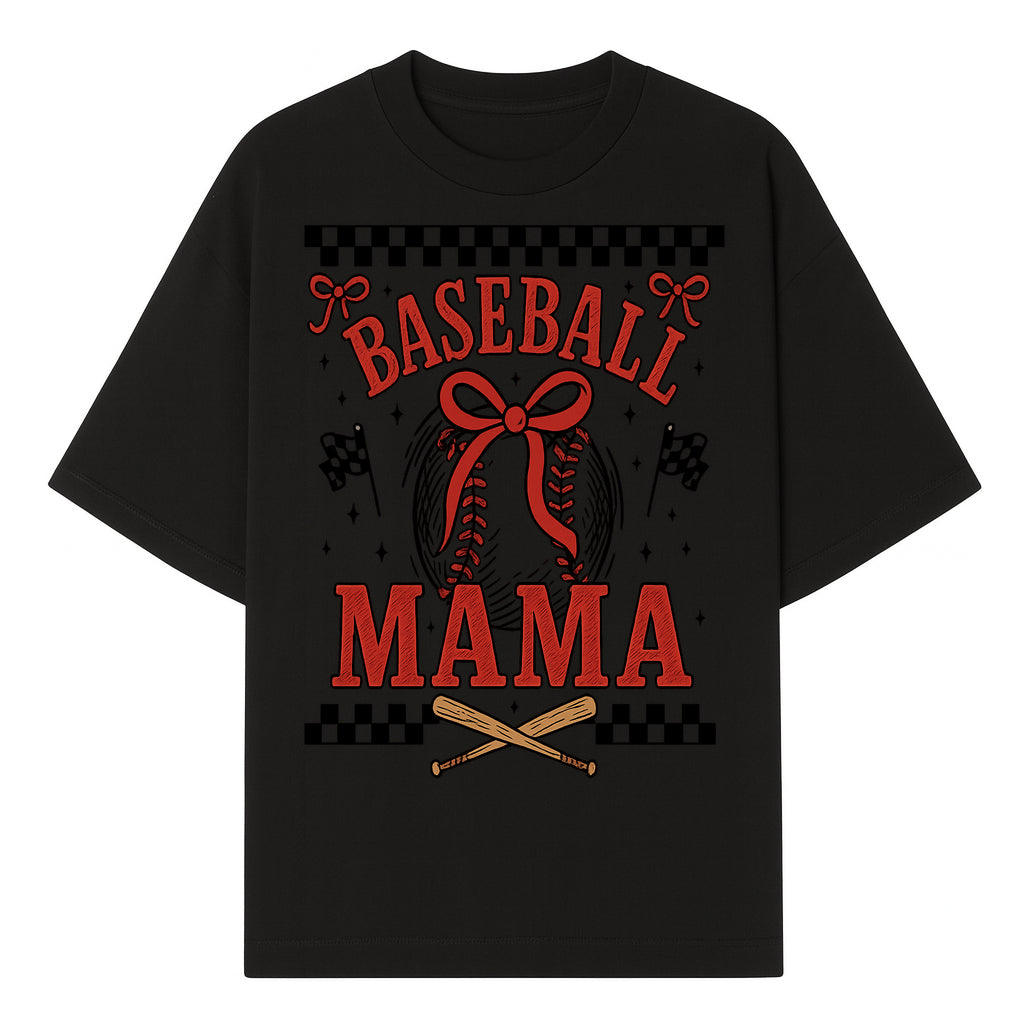 Baseball Mama Graphic Tee - Cute Sports Shirt for Baseball Moms, Softball Mom Gift, Vintage Style, Perfect for Game Day - T-shirt 1758558734083.jpg