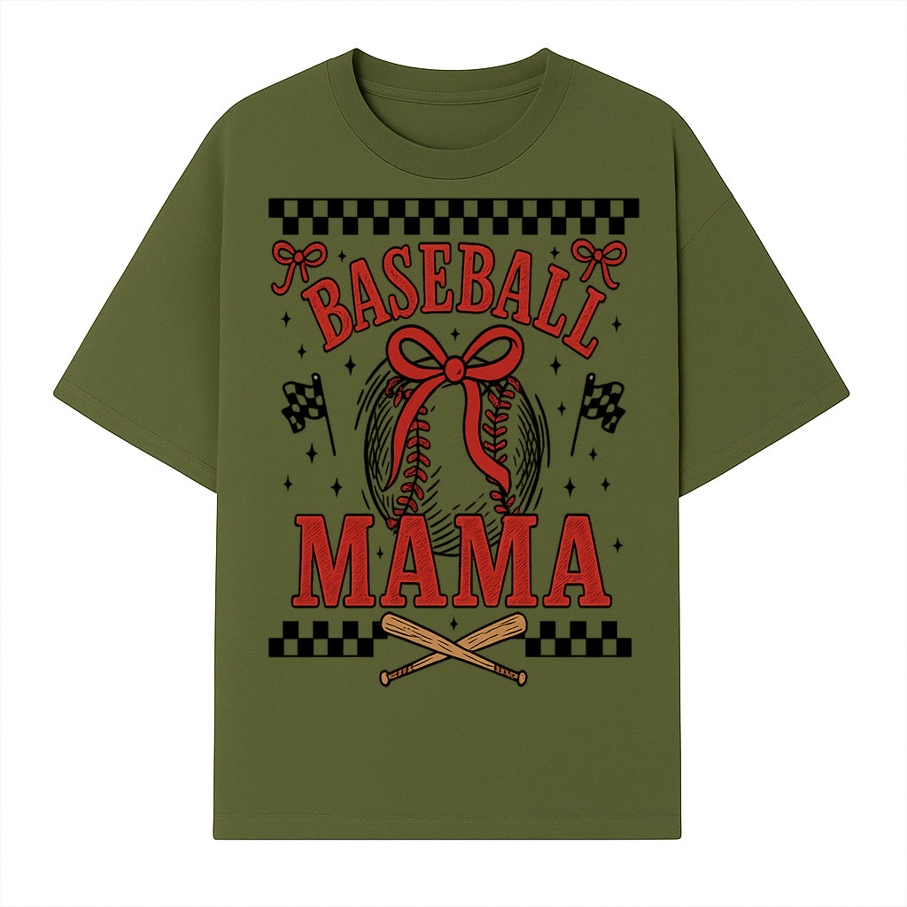 Baseball Mama Graphic Tee - Cute Sports Shirt for Baseball Moms, Softball Mom Gift, Vintage Style, Perfect for Game Day - T-shirt 1758558734329.jpg