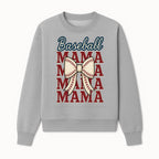 Baseball Mama T-Shirt with Bow, Cute Baseball Mom Graphic Tee, Softball Cheer Design for Sports Lovers and Fan Gifts - Sweatshirt 1758558734570.jpg