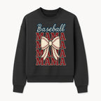 Baseball Mama T-Shirt with Bow, Cute Baseball Mom Graphic Tee, Softball Cheer Design for Sports Lovers and Fan Gifts - Sweatshirt 1758558734853.jpg