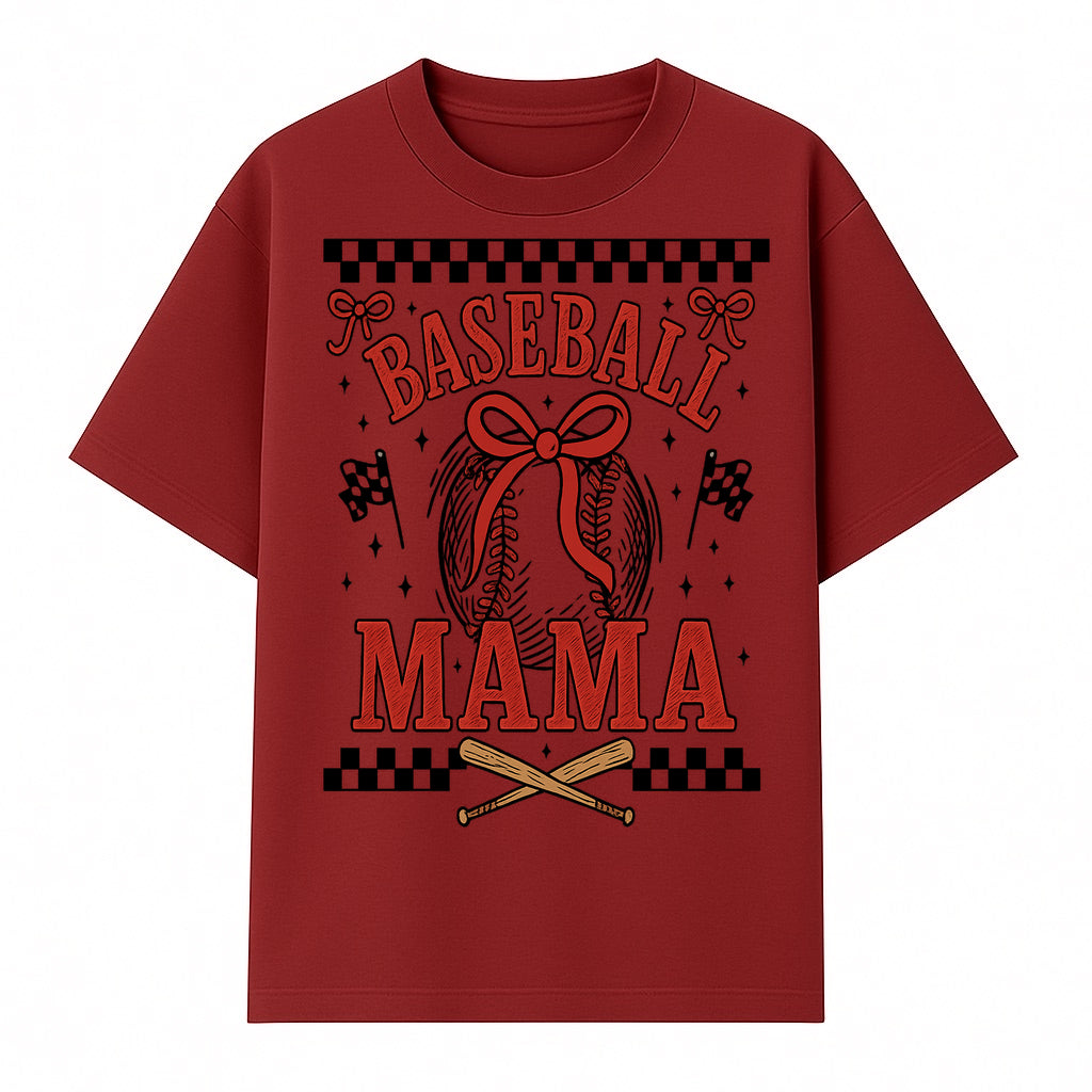Baseball Mama Graphic Tee - Cute Sports Shirt for Baseball Moms, Softball Mom Gift, Vintage Style, Perfect for Game Day - T-shirt 1758558734908.jpg