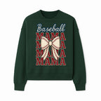 Baseball Mama T-Shirt with Bow, Cute Baseball Mom Graphic Tee, Softball Cheer Design for Sports Lovers and Fan Gifts - Sweatshirt 1758558735021.jpg