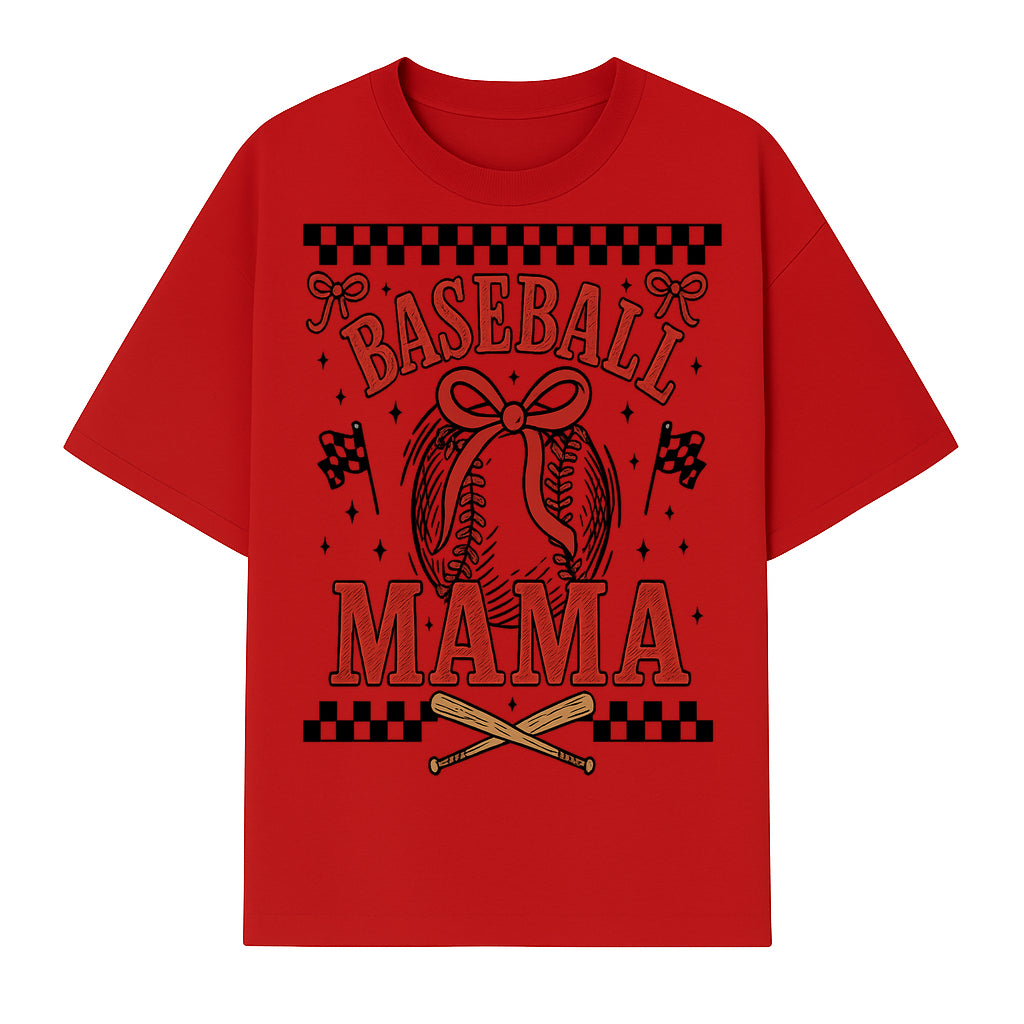 Baseball Mama Graphic Tee - Cute Sports Shirt for Baseball Moms, Softball Mom Gift, Vintage Style, Perfect for Game Day - T-shirt 1758558735168.jpg