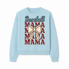 Baseball Mama T-Shirt with Bow, Cute Baseball Mom Graphic Tee, Softball Cheer Design for Sports Lovers and Fan Gifts - Sweatshirt 1758558735313.jpg