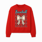 Baseball Mama T-Shirt with Bow, Cute Baseball Mom Graphic Tee, Softball Cheer Design for Sports Lovers and Fan Gifts - Sweatshirt 1758558735880.jpg