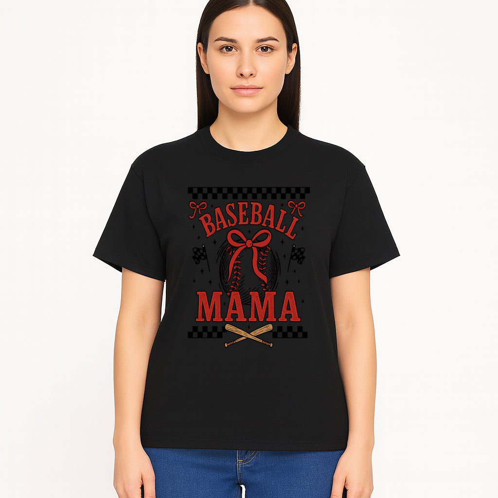 Baseball Mama Graphic Tee - Cute Sports Shirt for Baseball Moms, Softball Mom Gift, Vintage Style, Perfect for Game Day - T-shirt 1758558736691.jpg