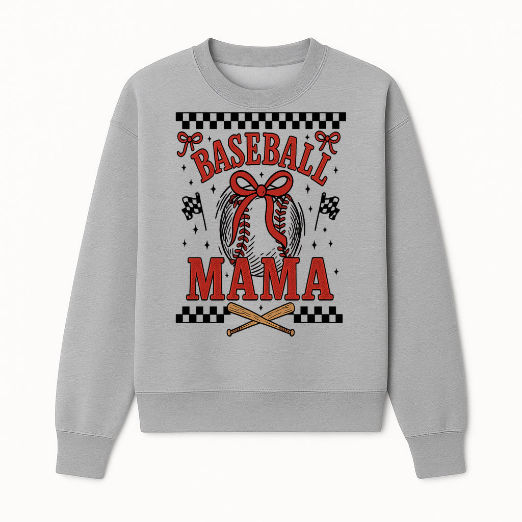 Baseball Mama Graphic Tee - Cute Sports Shirt for Baseball Moms, Softball Mom Gift, Vintage Style, Perfect for Game Day - Sweatshirt 1758558736816.jpg