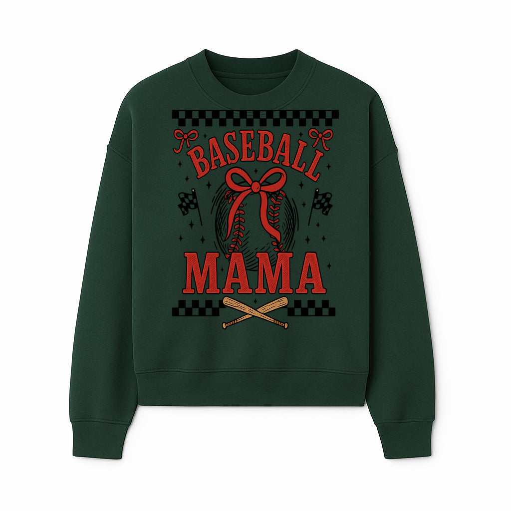 Baseball Mama Graphic Tee - Cute Sports Shirt for Baseball Moms, Softball Mom Gift, Vintage Style, Perfect for Game Day - Sweatshirt 1758558737237.jpg
