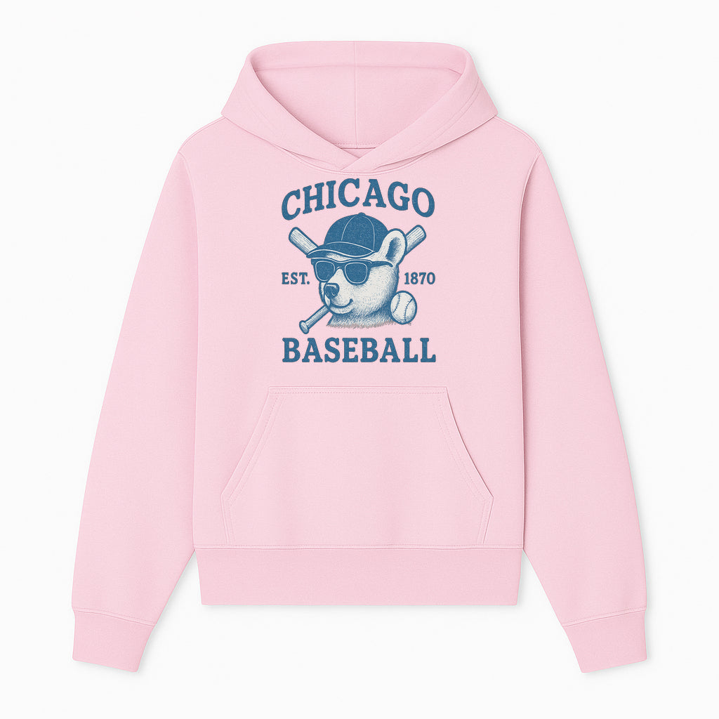 Chicago Baseball Bear Graphic Tee - Vintage Style, Established 1870, Cool Sunglasses, Perfect Gift for Fans - Hoodie 1758558737510.jpg