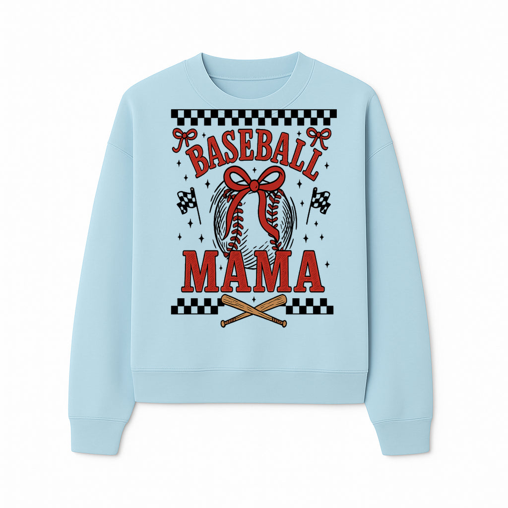 Baseball Mama Graphic Tee - Cute Sports Shirt for Baseball Moms, Softball Mom Gift, Vintage Style, Perfect for Game Day - Sweatshirt 1758558737513.jpg
