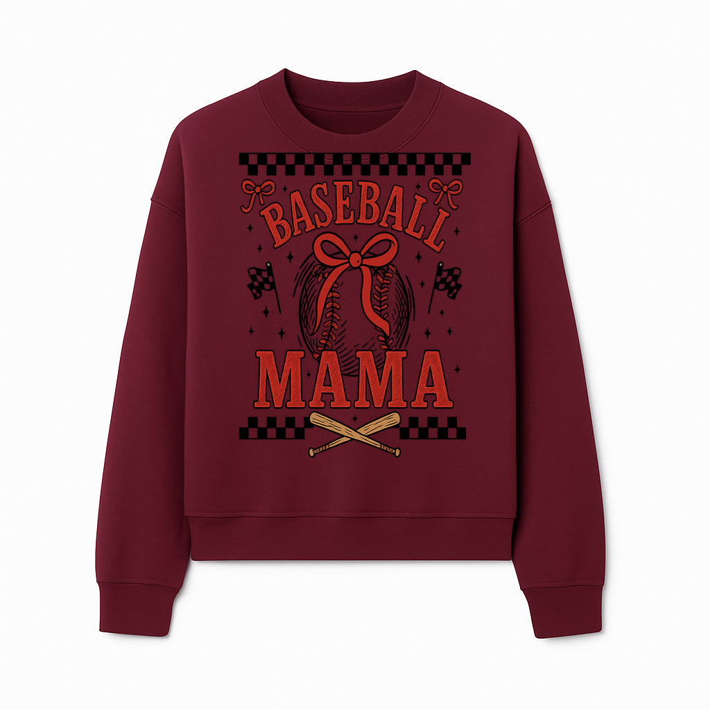 Baseball Mama Graphic Tee - Cute Sports Shirt for Baseball Moms, Softball Mom Gift, Vintage Style, Perfect for Game Day - Sweatshirt 1758558737765.jpg