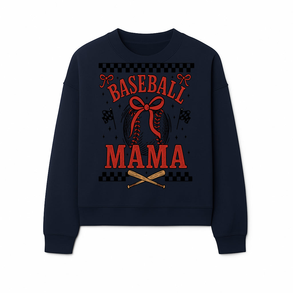 Baseball Mama Graphic Tee - Cute Sports Shirt for Baseball Moms, Softball Mom Gift, Vintage Style, Perfect for Game Day - Sweatshirt 1758558737890.jpg