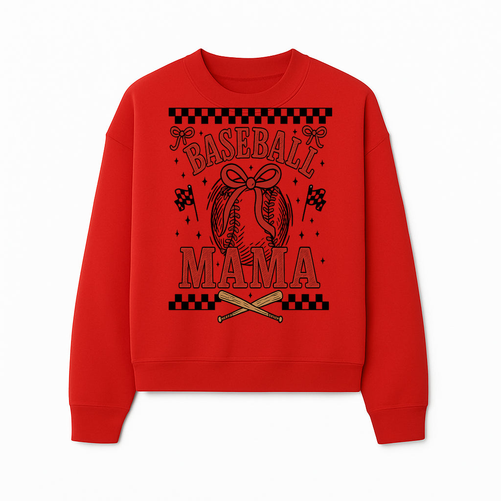 Baseball Mama Graphic Tee - Cute Sports Shirt for Baseball Moms, Softball Mom Gift, Vintage Style, Perfect for Game Day - Sweatshirt 1758558738065.jpg
