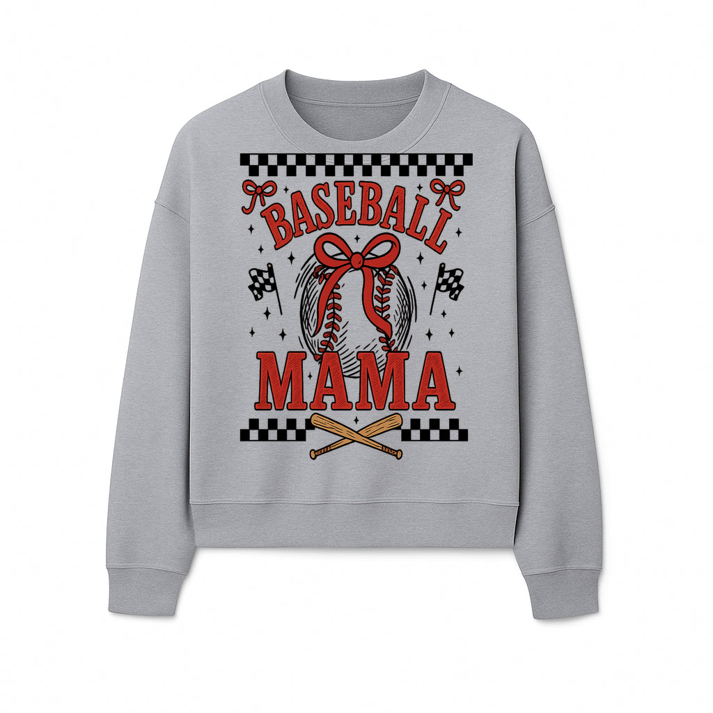 Baseball Mama Graphic Tee - Cute Sports Shirt for Baseball Moms, Softball Mom Gift, Vintage Style, Perfect for Game Day - Sweatshirt 1758558738209.jpg