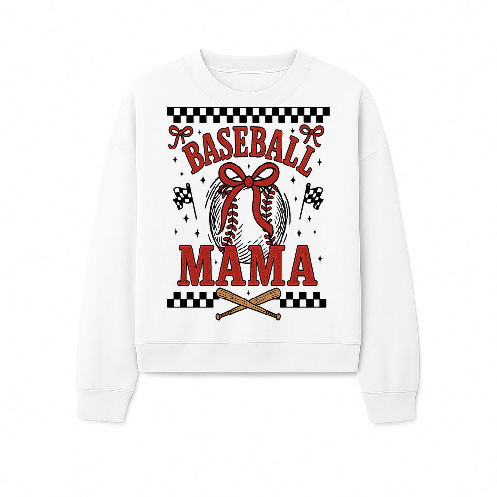 Baseball Mama Graphic Tee - Cute Sports Shirt for Baseball Moms, Softball Mom Gift, Vintage Style, Perfect for Game Day - Sweatshirt 1758558738331.jpg
