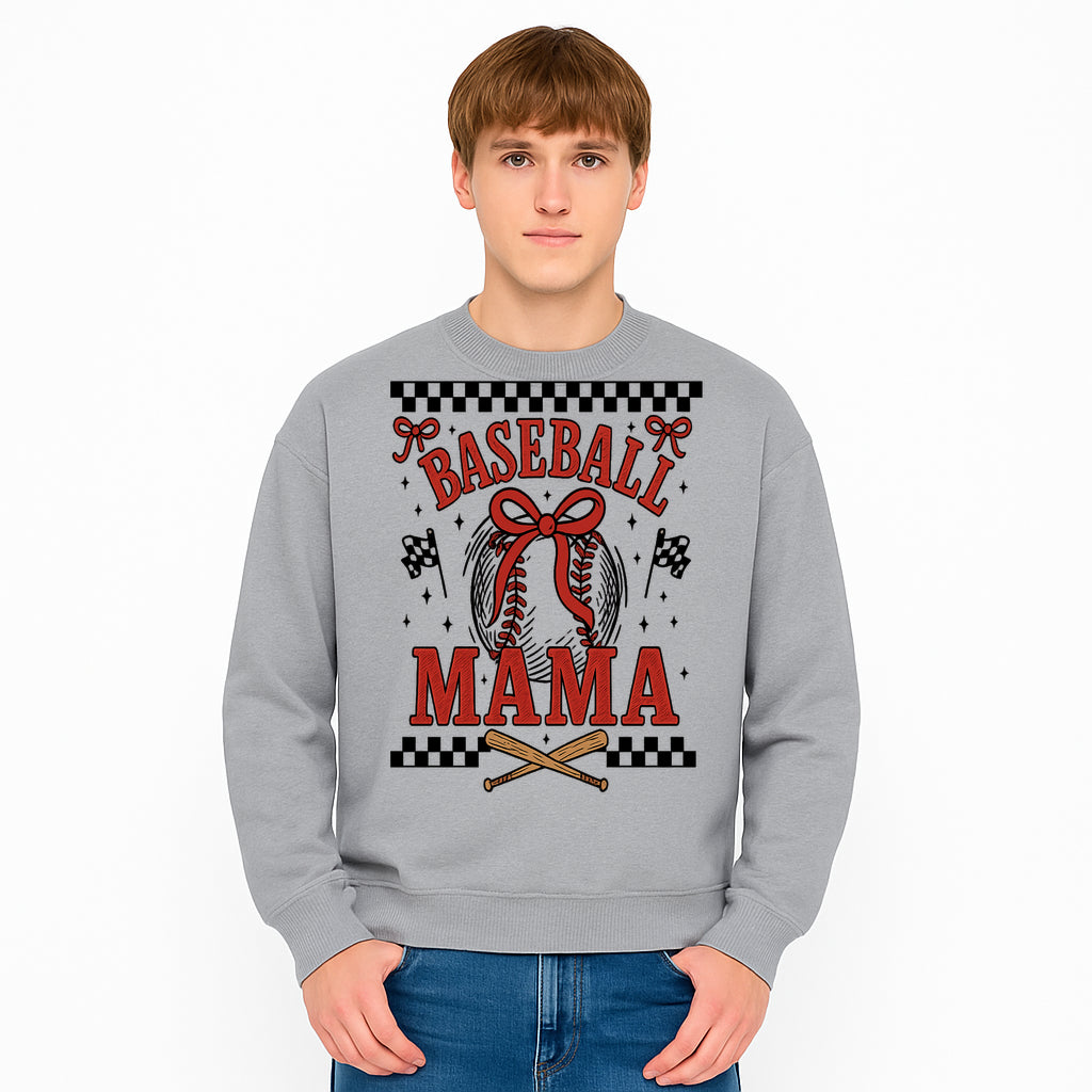Baseball Mama Graphic Tee - Cute Sports Shirt for Baseball Moms, Softball Mom Gift, Vintage Style, Perfect for Game Day - Sweatshirt 1758558739478.jpg