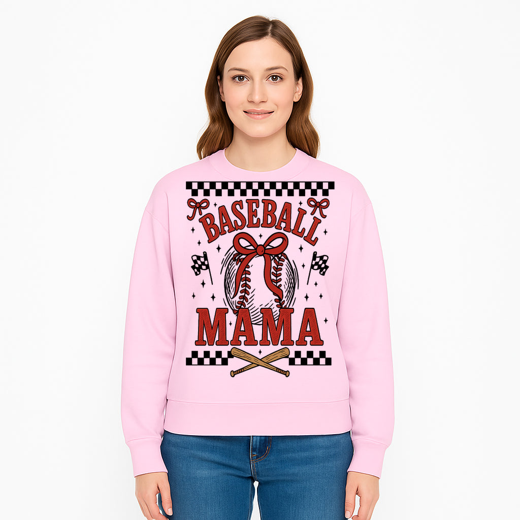 Baseball Mama Graphic Tee - Cute Sports Shirt for Baseball Moms, Softball Mom Gift, Vintage Style, Perfect for Game Day - Sweatshirt 1758558739613.jpg
