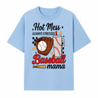 Baseball Mama Hot Mess Always Stressed Graphic Tee for Moms, Sports Fans Fun Baseball Theme Shirt - T-shirt 1758558741696.jpg