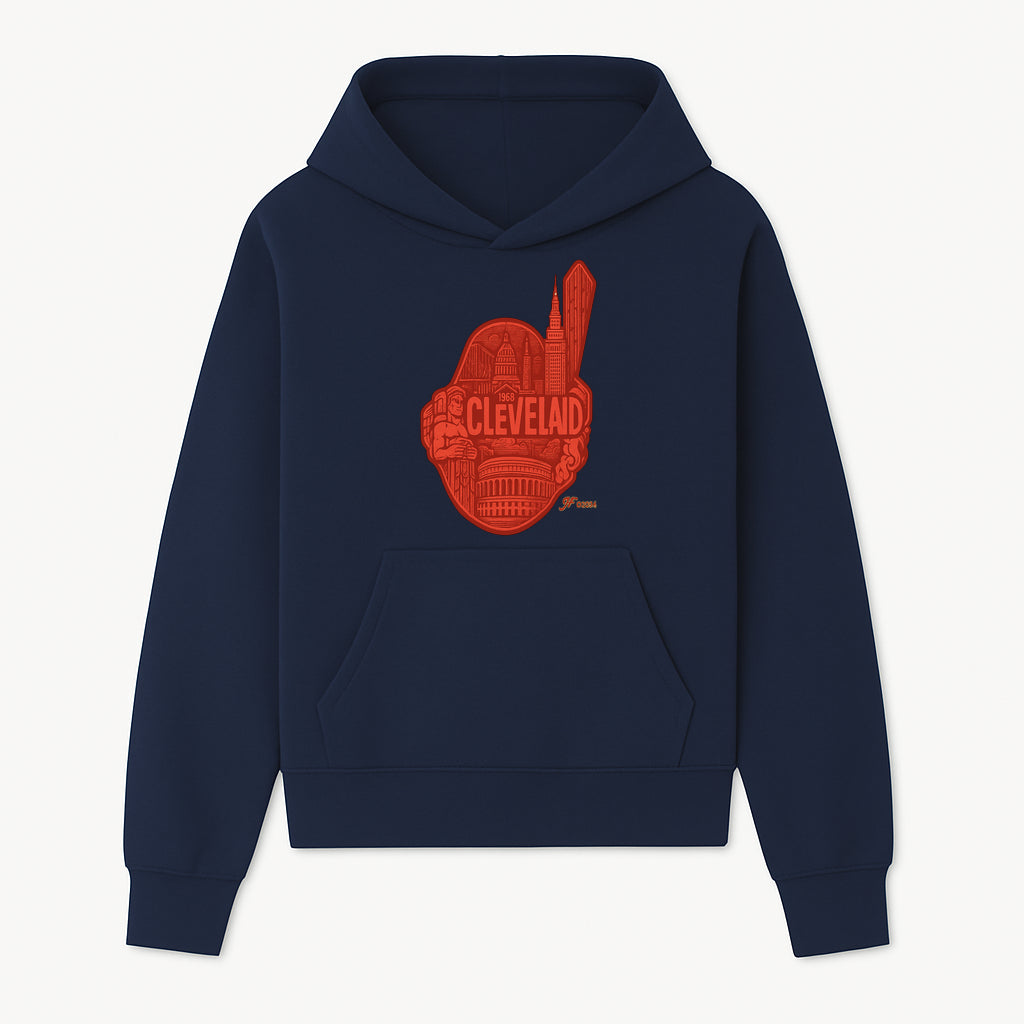 Cleveland Retro 1968 Graphic T-Shirt, Vintage Landmark Design, City Pride Apparel, Gift for Cleveland Fans, Urban Streetwear - Hoodie 1758558745784.jpg