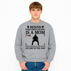 Behind Every Good Catcher Is A Mom - Humorous Sports Mom Shirt, Perfect for Catcher Moms, Softball/ Baseball Gifts - Sweatshirt 1758558746105.jpg