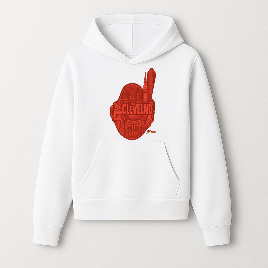 Cleveland Retro 1968 Graphic T-Shirt, Vintage Landmark Design, City Pride Apparel, Gift for Cleveland Fans, Urban Streetwear - Hoodie 1758558746205.jpg