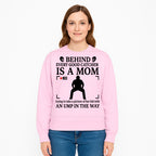 Behind Every Good Catcher Is A Mom - Humorous Sports Mom Shirt, Perfect for Catcher Moms, Softball/ Baseball Gifts - Sweatshirt 1758558746240.jpg