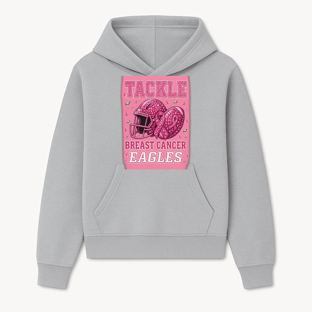 Breast Cancer Awareness Football Shirt - Tackle Cancer Eagles Pink Graphic Tee for Supporters and Fans - Hoodie 1758558747129.jpg