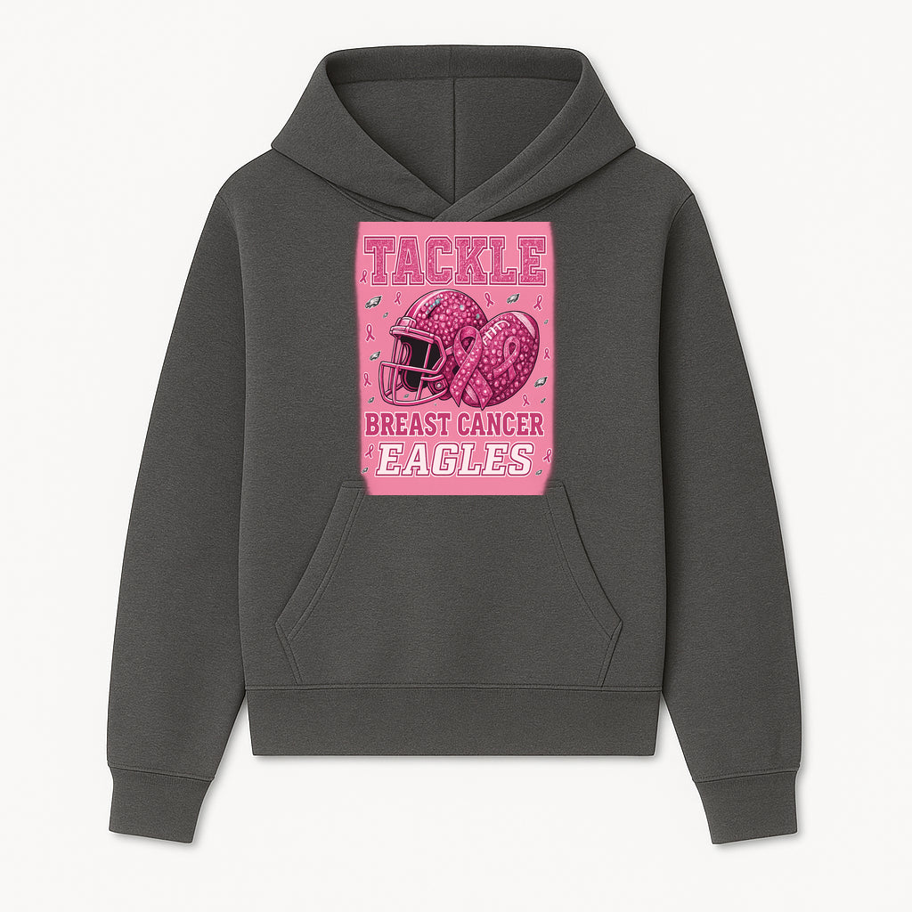 Breast Cancer Awareness Football Shirt - Tackle Cancer Eagles Pink Graphic Tee for Supporters and Fans - Hoodie 1758558747369.jpg