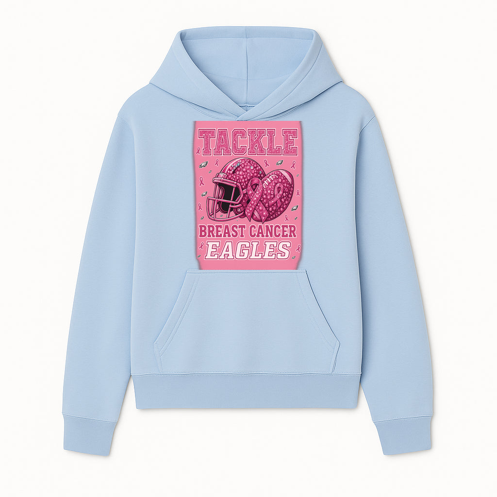Breast Cancer Awareness Football Shirt - Tackle Cancer Eagles Pink Graphic Tee for Supporters and Fans - Hoodie 1758558747810.jpg