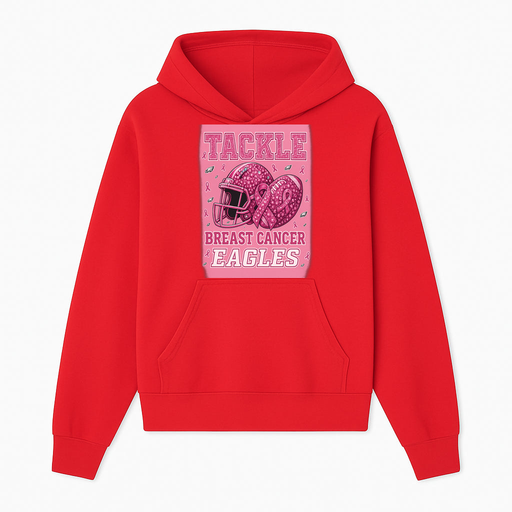 Breast Cancer Awareness Football Shirt - Tackle Cancer Eagles Pink Graphic Tee for Supporters and Fans - Hoodie 1758558748381.jpg