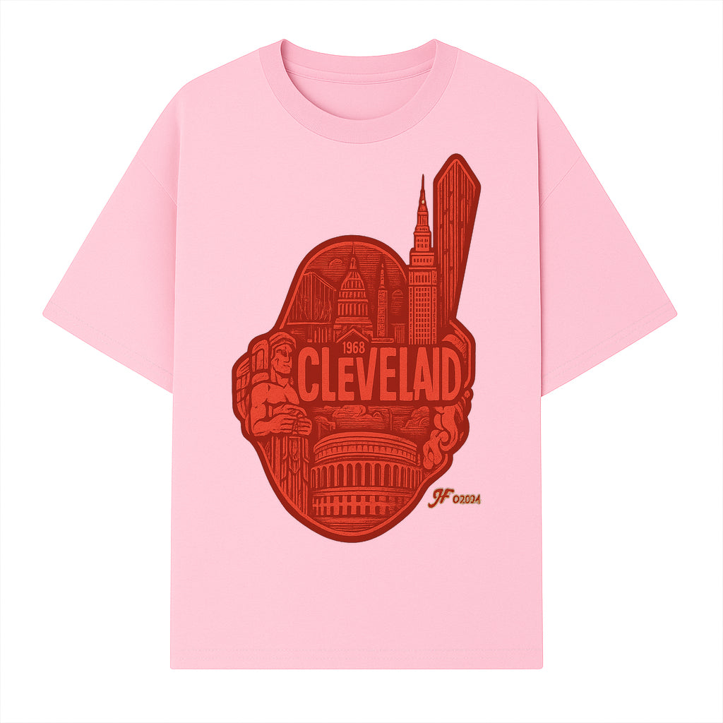 Cleveland Retro 1968 Graphic T-Shirt, Vintage Landmark Design, City Pride Apparel, Gift for Cleveland Fans, Urban Streetwear - T-shirt 1758558748478.jpg