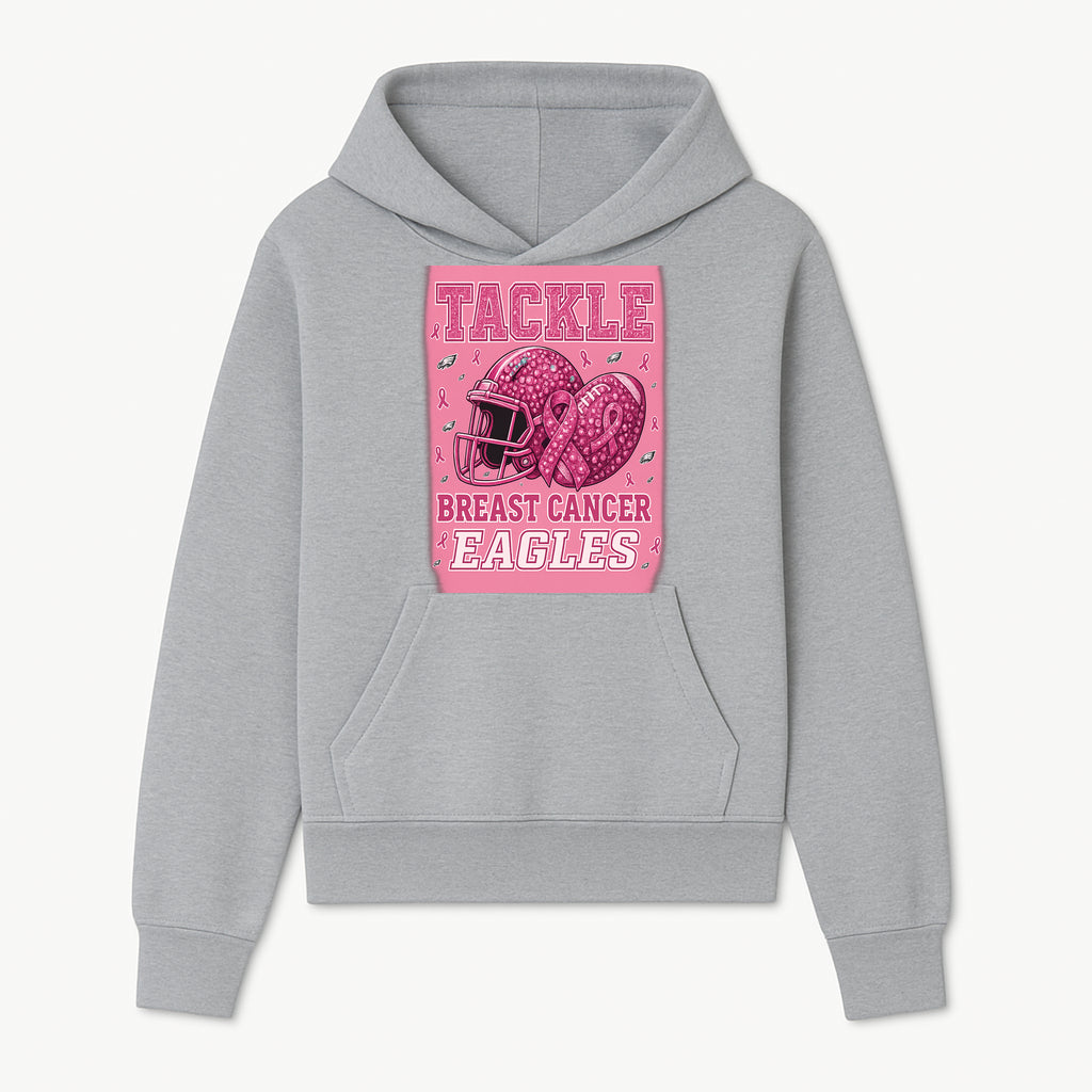 Breast Cancer Awareness Football Shirt - Tackle Cancer Eagles Pink Graphic Tee for Supporters and Fans - Hoodie 1758558748509.jpg