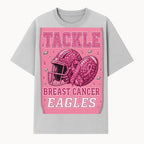 Breast Cancer Awareness Football Shirt - Tackle Cancer Eagles Pink Graphic Tee for Supporters and Fans - T-shirt 1758558750112.jpg