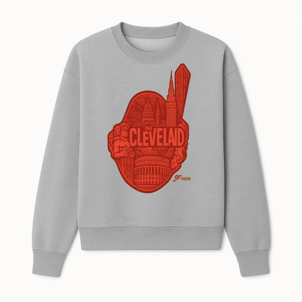 Cleveland Retro 1968 Graphic T-Shirt, Vintage Landmark Design, City Pride Apparel, Gift for Cleveland Fans, Urban Streetwear - Sweatshirt 1758558750475.jpg