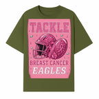 Breast Cancer Awareness Football Shirt - Tackle Cancer Eagles Pink Graphic Tee for Supporters and Fans - T-shirt 1758558750516.jpg
