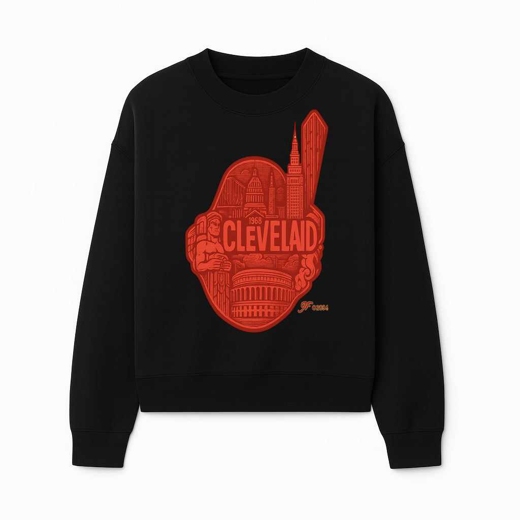 Cleveland Retro 1968 Graphic T-Shirt, Vintage Landmark Design, City Pride Apparel, Gift for Cleveland Fans, Urban Streetwear - Sweatshirt 1758558750616.jpg