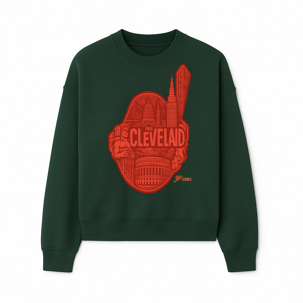 Cleveland Retro 1968 Graphic T-Shirt, Vintage Landmark Design, City Pride Apparel, Gift for Cleveland Fans, Urban Streetwear - Sweatshirt 1758558750884.jpg