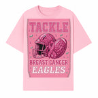 Breast Cancer Awareness Football Shirt - Tackle Cancer Eagles Pink Graphic Tee for Supporters and Fans - T-shirt 1758558750936.jpg
