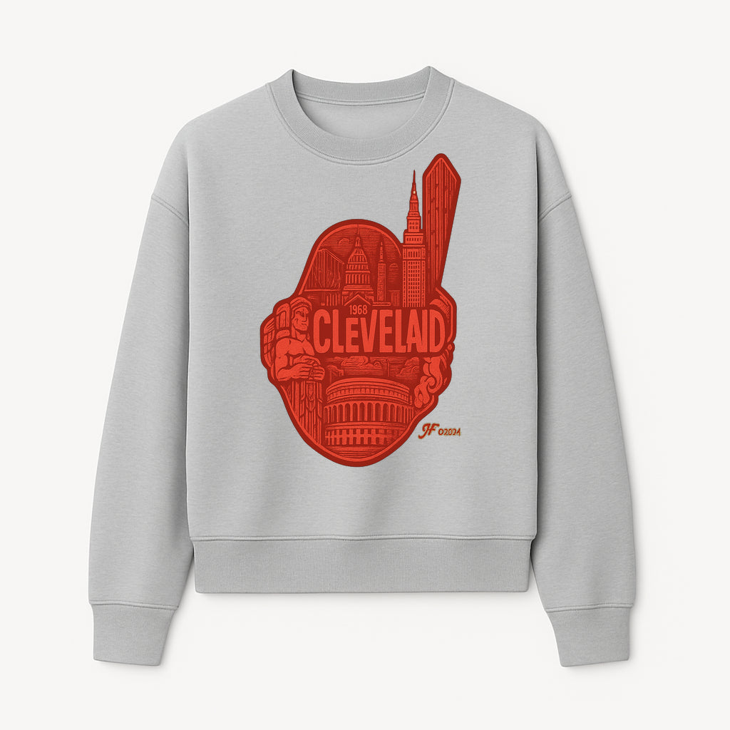 Cleveland Retro 1968 Graphic T-Shirt, Vintage Landmark Design, City Pride Apparel, Gift for Cleveland Fans, Urban Streetwear - Sweatshirt 1758558751018.jpg