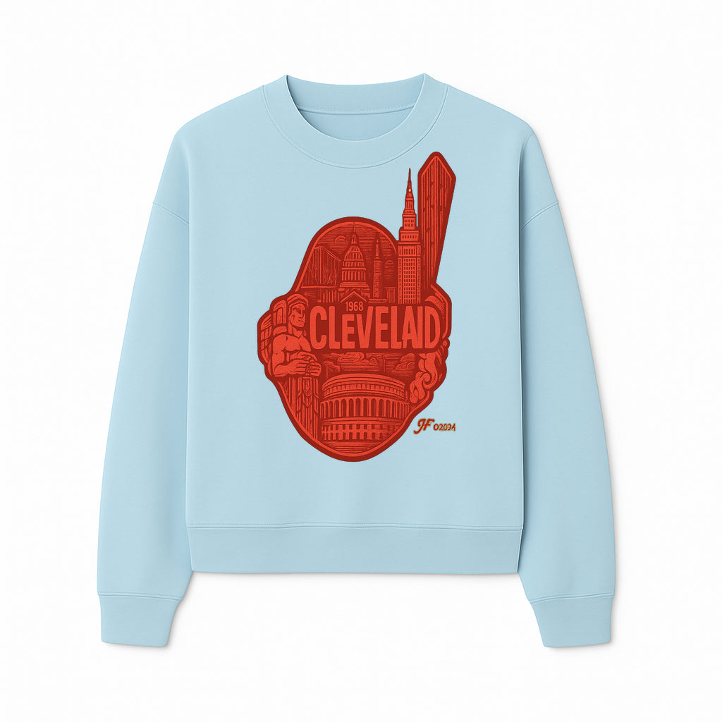 Cleveland Retro 1968 Graphic T-Shirt, Vintage Landmark Design, City Pride Apparel, Gift for Cleveland Fans, Urban Streetwear - Sweatshirt 1758558751173.jpg