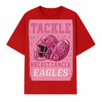 Breast Cancer Awareness Football Shirt - Tackle Cancer Eagles Pink Graphic Tee for Supporters and Fans - T-shirt 1758558751346.jpg