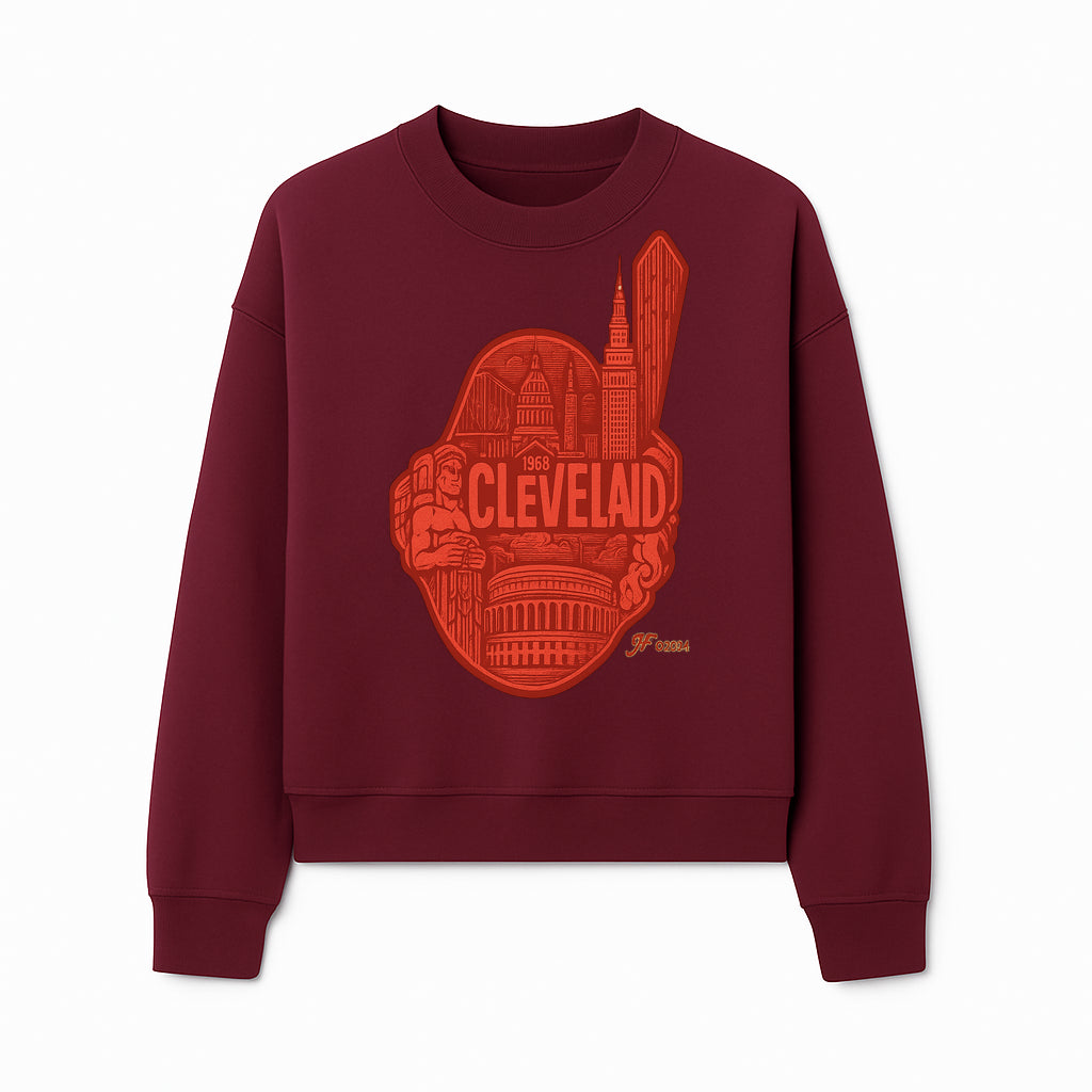 Cleveland Retro 1968 Graphic T-Shirt, Vintage Landmark Design, City Pride Apparel, Gift for Cleveland Fans, Urban Streetwear - Sweatshirt 1758558751450.jpg