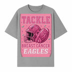 Breast Cancer Awareness Football Shirt - Tackle Cancer Eagles Pink Graphic Tee for Supporters and Fans - T-shirt 1758558751486.jpg