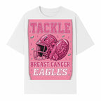 Breast Cancer Awareness Football Shirt - Tackle Cancer Eagles Pink Graphic Tee for Supporters and Fans - T-shirt 1758558751655.jpg