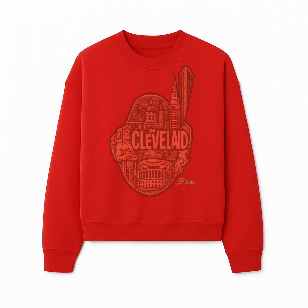 Cleveland Retro 1968 Graphic T-Shirt, Vintage Landmark Design, City Pride Apparel, Gift for Cleveland Fans, Urban Streetwear - Sweatshirt 1758558751703.jpg