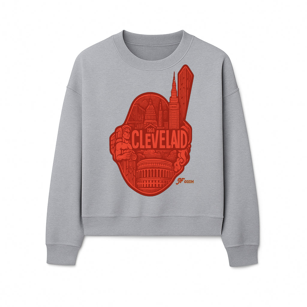 Cleveland Retro 1968 Graphic T-Shirt, Vintage Landmark Design, City Pride Apparel, Gift for Cleveland Fans, Urban Streetwear - Sweatshirt 1758558751842.jpg